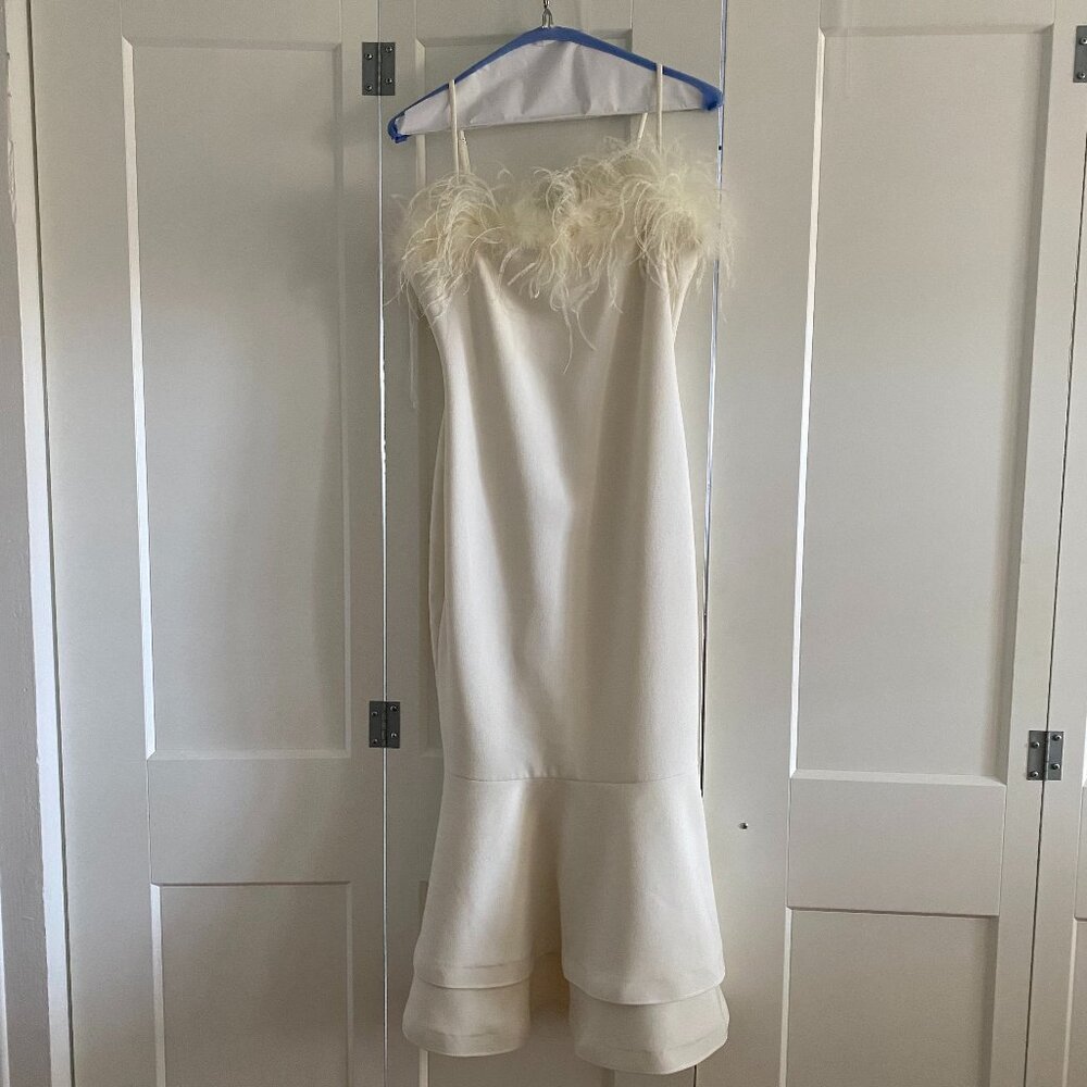 Likely Aurora Dress (custom added feathers)